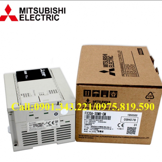 Bộ điều khiển lập trình mới ban đầu Mitsubishi FX3SA-20MR-CM PLC 
